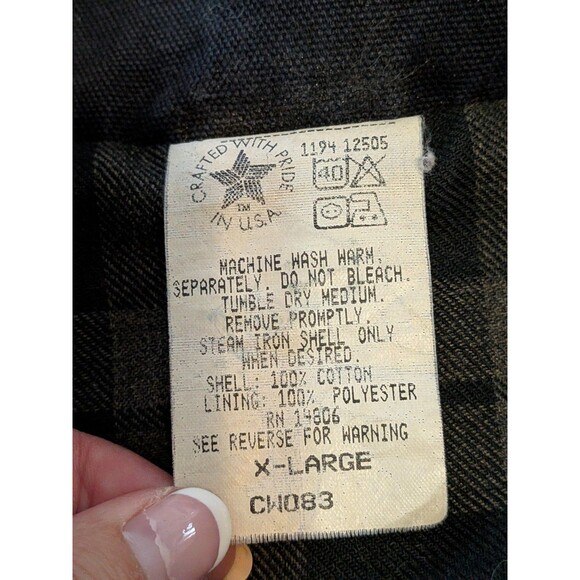 Vintage Carhartt Western Navy Duster Barn Jacket Worsterlon Duck Coat USA XL - Picture 11 of 11